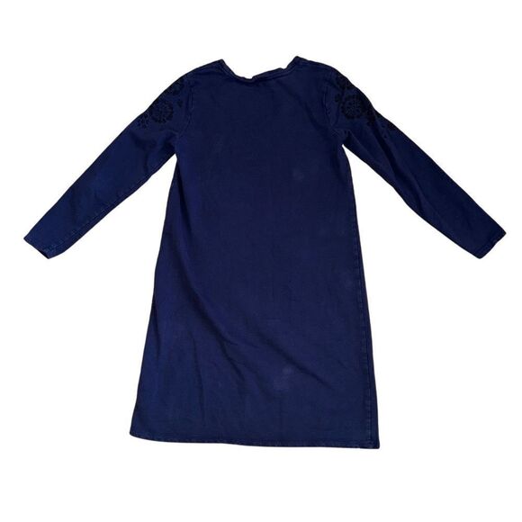 Boden Embroidered Navy Blue Dress - Size US 8L - Picture 4 of 7